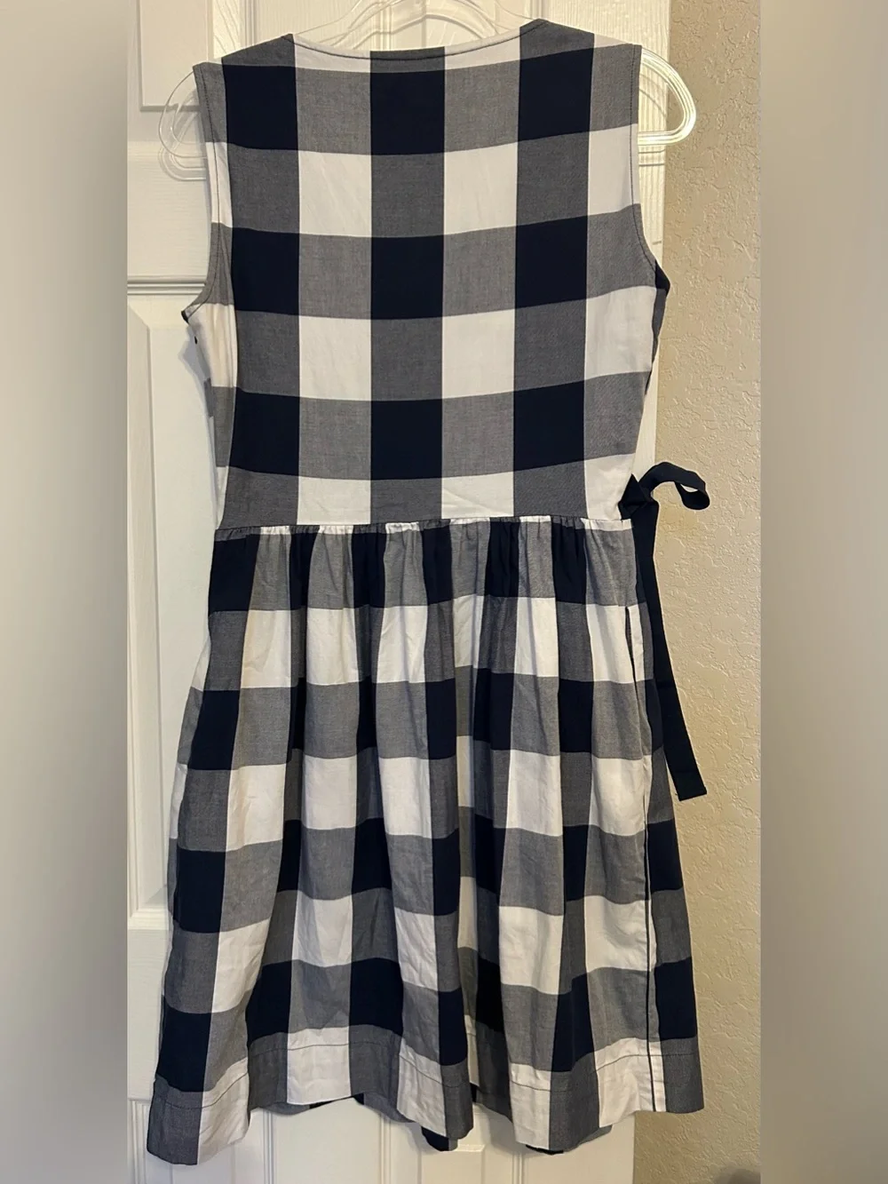 Tommy Hilfiger Navy and White faux wrap dress
